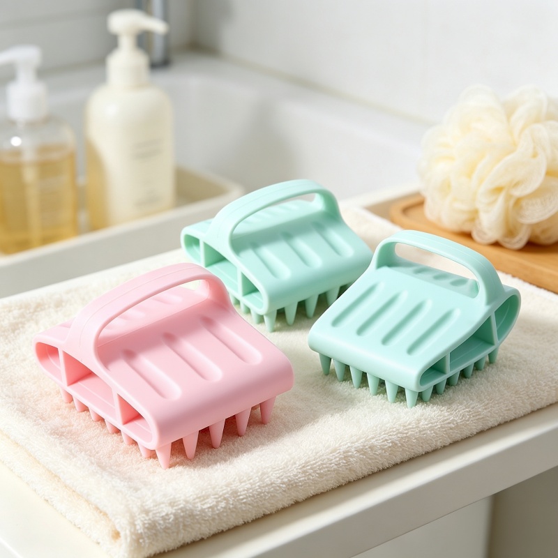 Hair Care Products - シリコン製頭皮マッサージシャンプーブラシ、柔らかいヘアウォッシングコーム、シャワーヘッドマッサージャー、ヘアケアツール