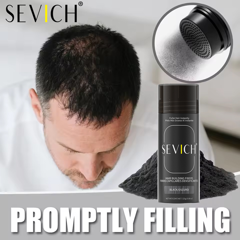 Hair Care Products - プロのヘアビルディングファイバー薄毛用パウダー脱毛症対策製品速い再生天然ケラチンスタイリングブラックダークブラウン
