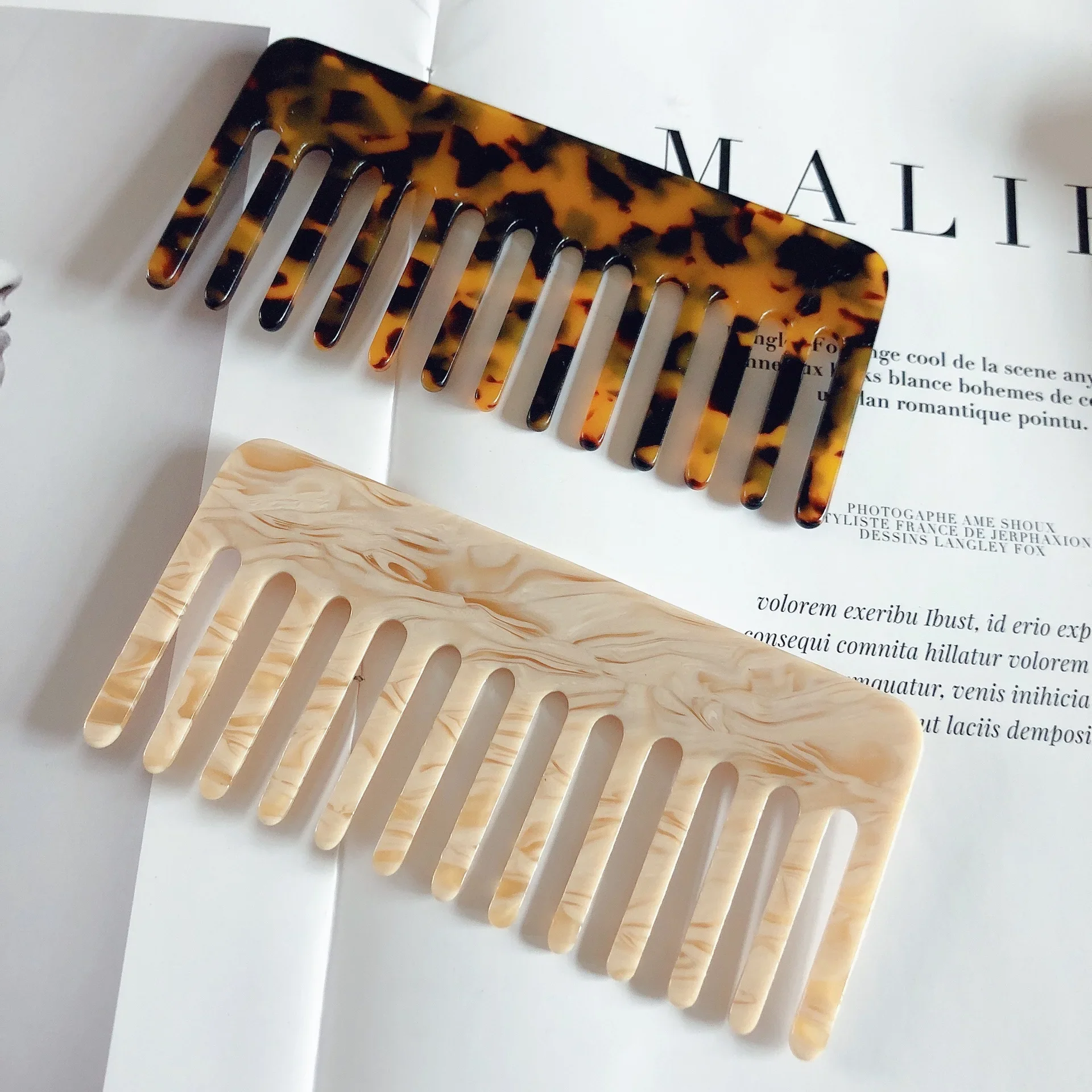 女性用ヘアブラシ,女の子用アクセサリー,カラー帯電防止,ヘッ - Hair Care Korean Products のレビューと価格