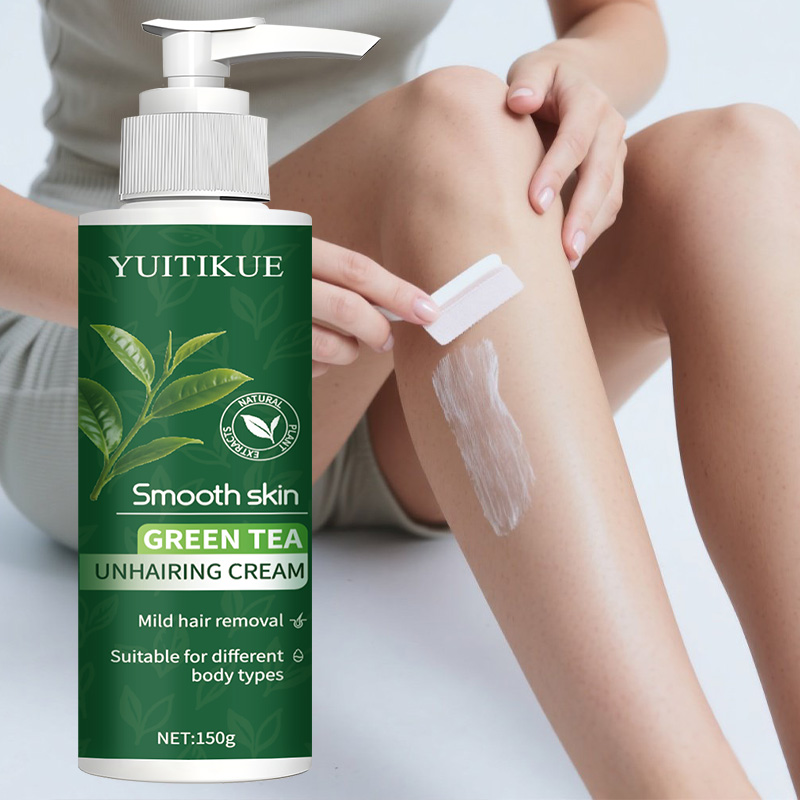 YUITIKUE グリーンティー脱毛クリーム 150g、マイ - Hair Care Lotion のレビューと価格