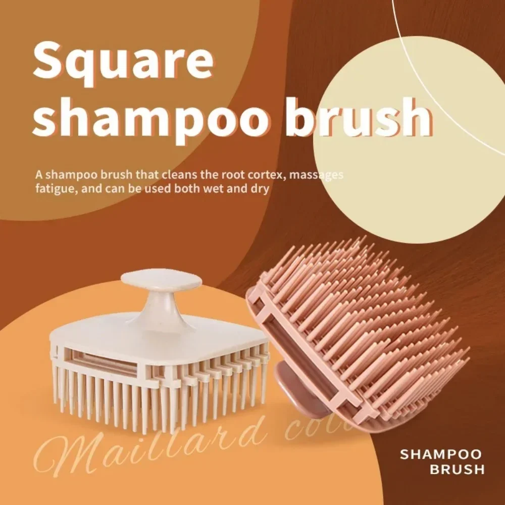 柔らかいシリコン製の頭皮マッサージャー、シャンプーブラシ。手 - Hair Care Dandruff のレビューと価格